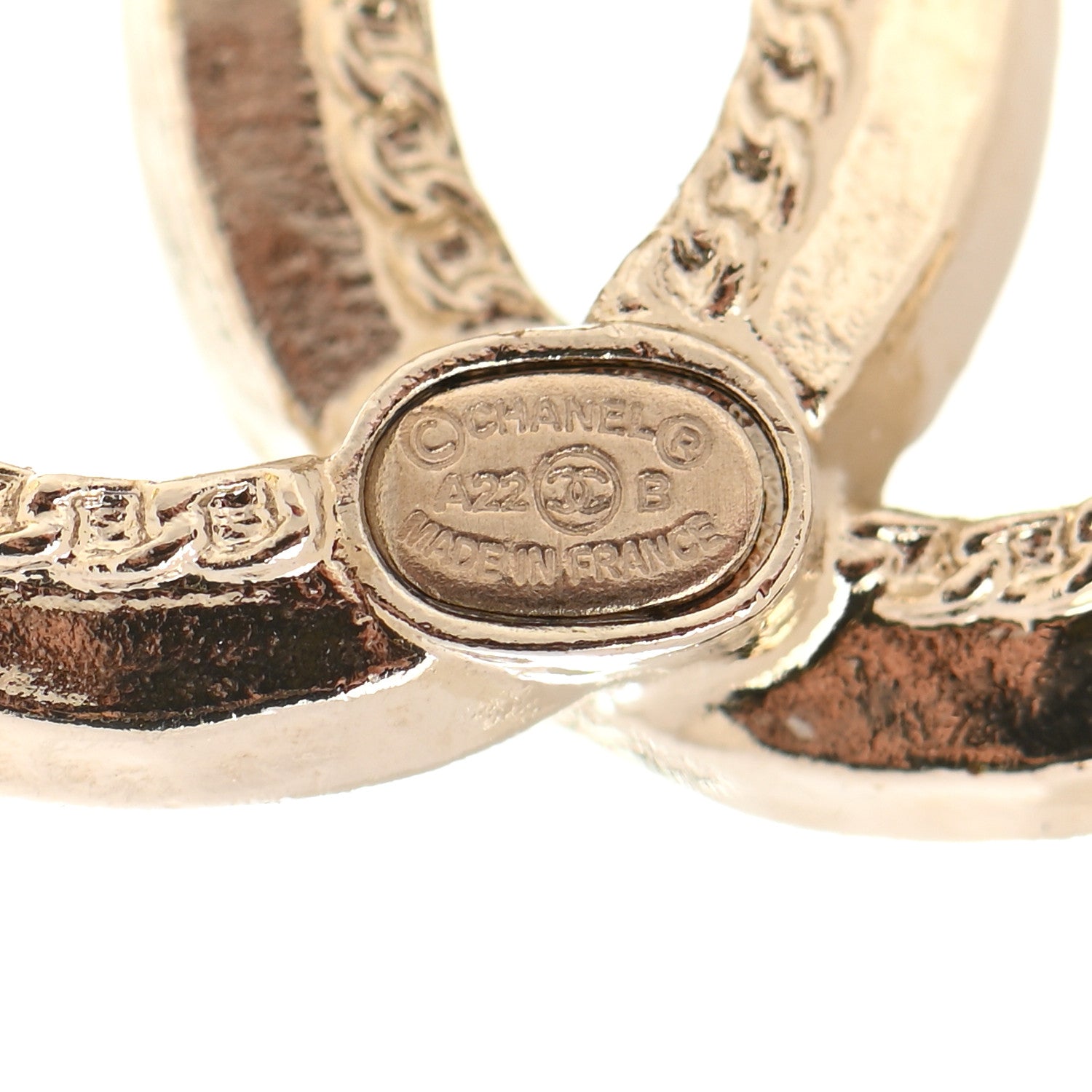 Chanel Crystal CC Earrings Gold 3 of 5