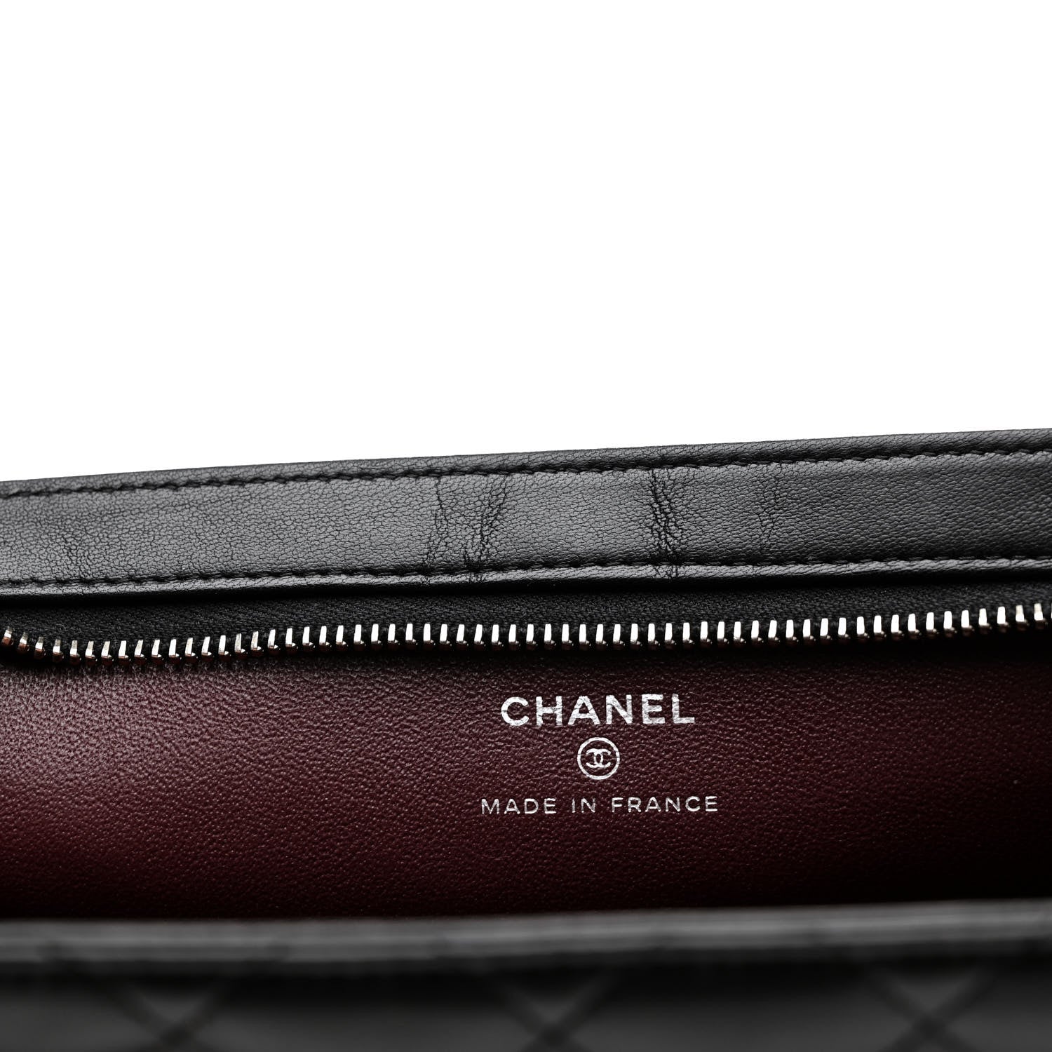 Chanel Lambskin Quilted Cosmetic Case Black 8 of 11