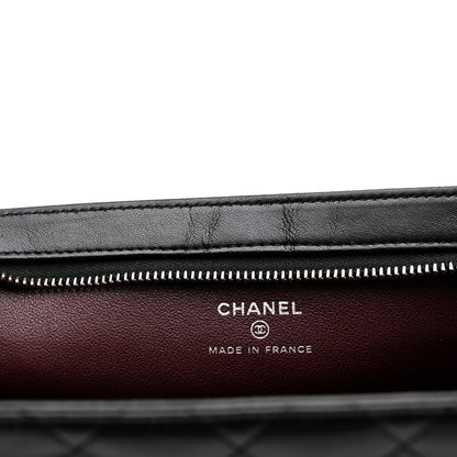 Chanel Lambskin Quilted Cosmetic Case Black 8 of 11