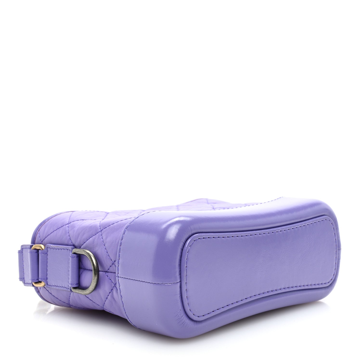 Chanel Aged Calfskin Quilted Small Gabrielle Hobo Purple 4 of 10