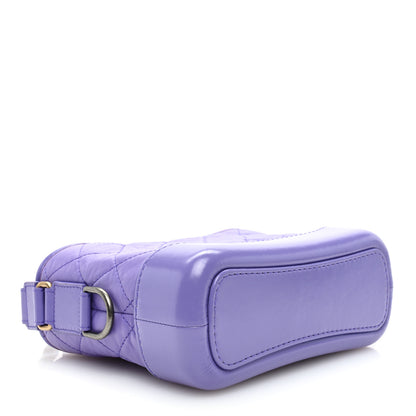 Chanel Aged Calfskin Quilted Small Gabrielle Hobo Purple 4 of 10