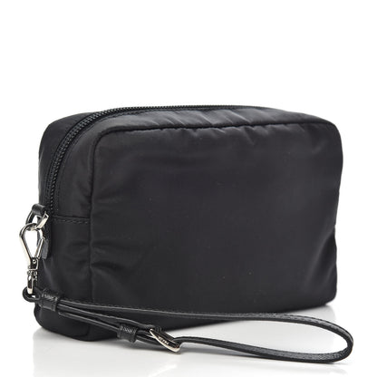 Prada Tessuto Nylon Saffiano Wristlet Black 3 of 8