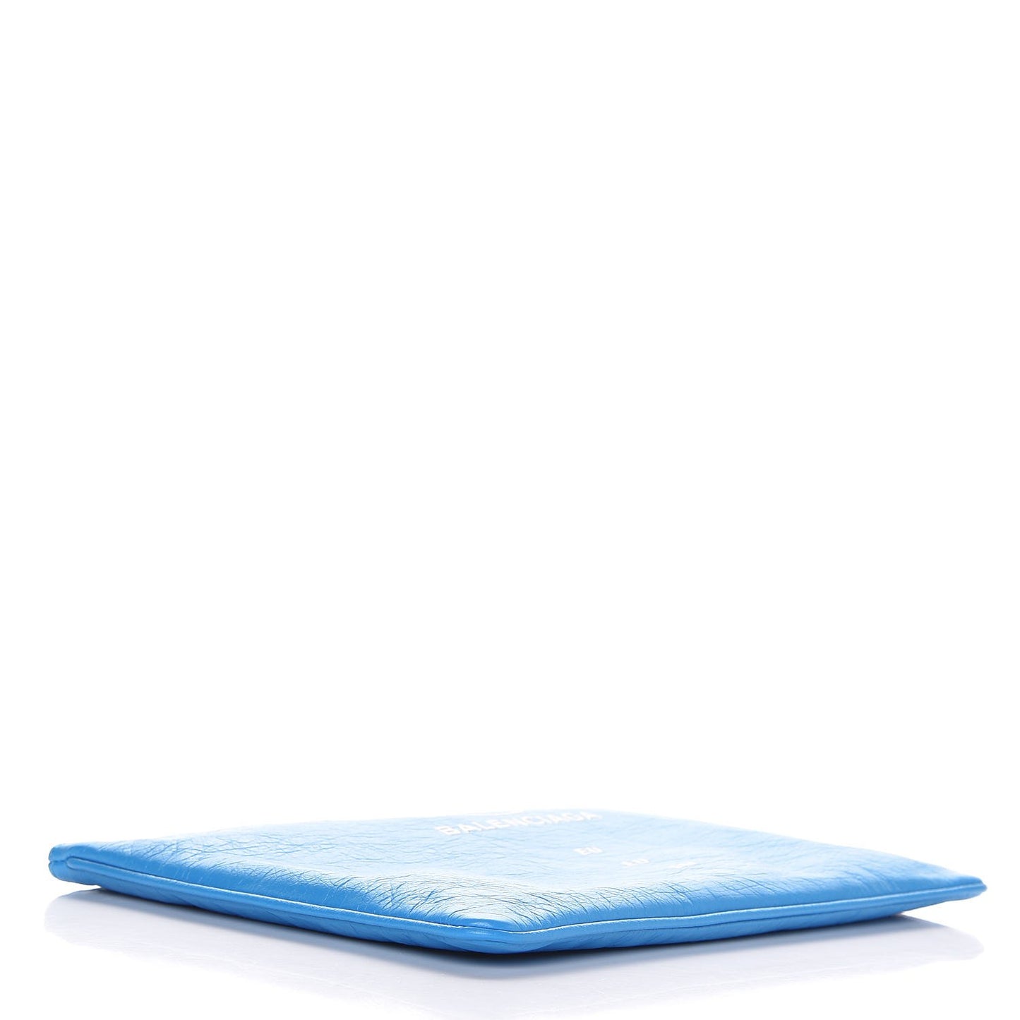 Lambskin Supermarket Clip Pouch M Bleu