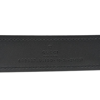 Gucci Ciny Lux Calfskin Blondie 30mm Belt 75 30 Black 3 of 5