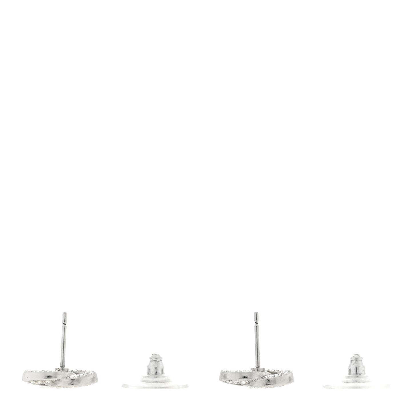 Crystal Timeless CC Earrings Silver