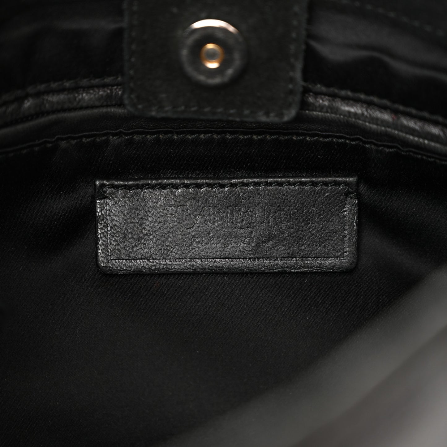 Suede Horn Studded Y Mombasa Hobo Black