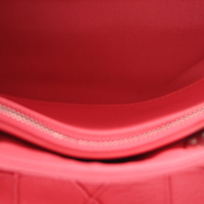 Christian Dior Lambskin Cannage Granville Polochon Coral 5 of 9