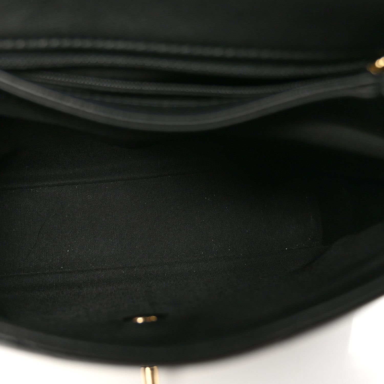 Chanel Grained Calfskin Small Chevron Chic Top Handle Flap Black 5 of 11