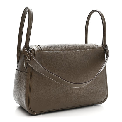 Hermes Taurillon Clemence Lindy 26 Etoupe 3 of 11
