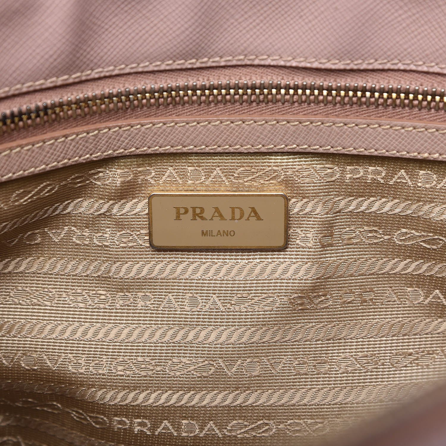Prada Saffiano Small Galleria Double Zip Tote Orchidea 8 of 11