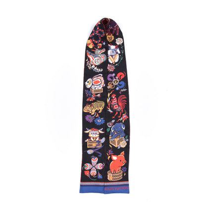 Louis Vuitton Silk Monogram Superstition Bandeau Black 5 of 5