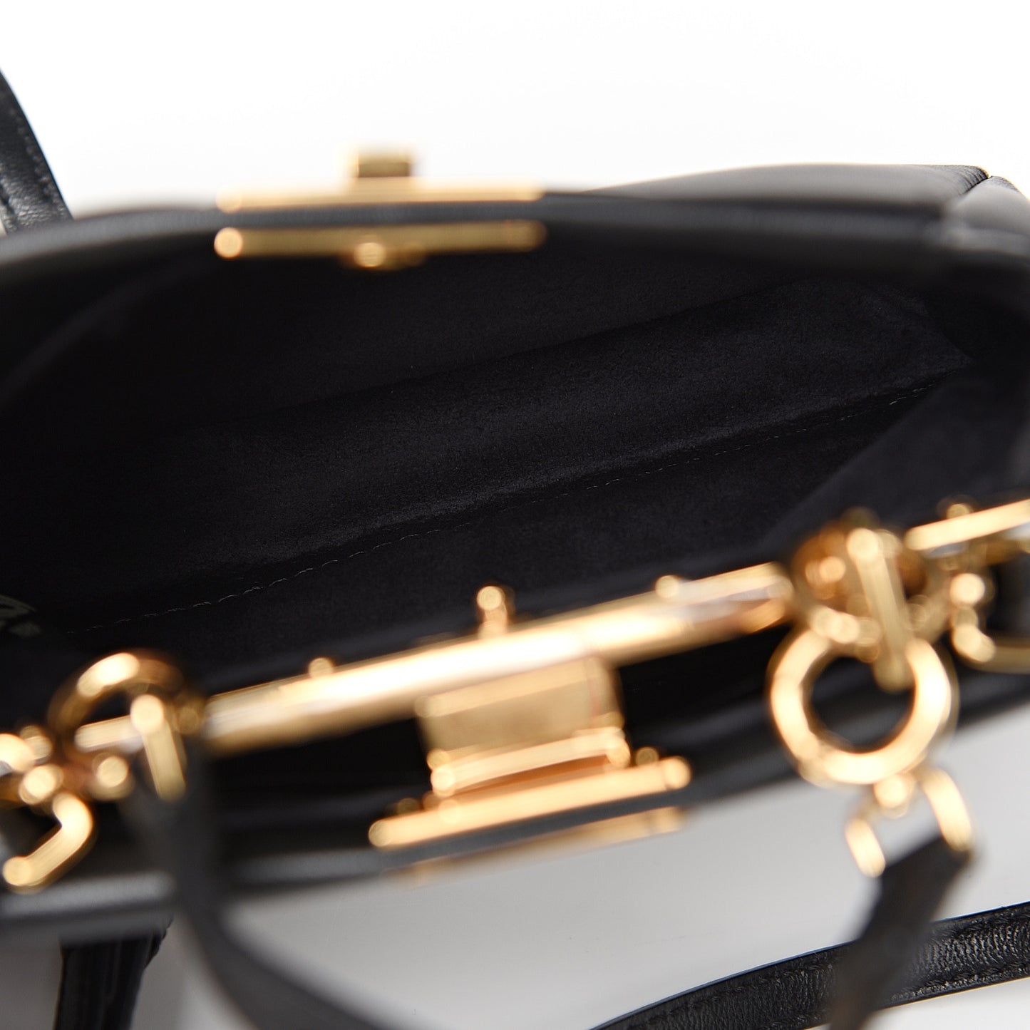 Nappa Micro Peekaboo Iconic Satchel Black
