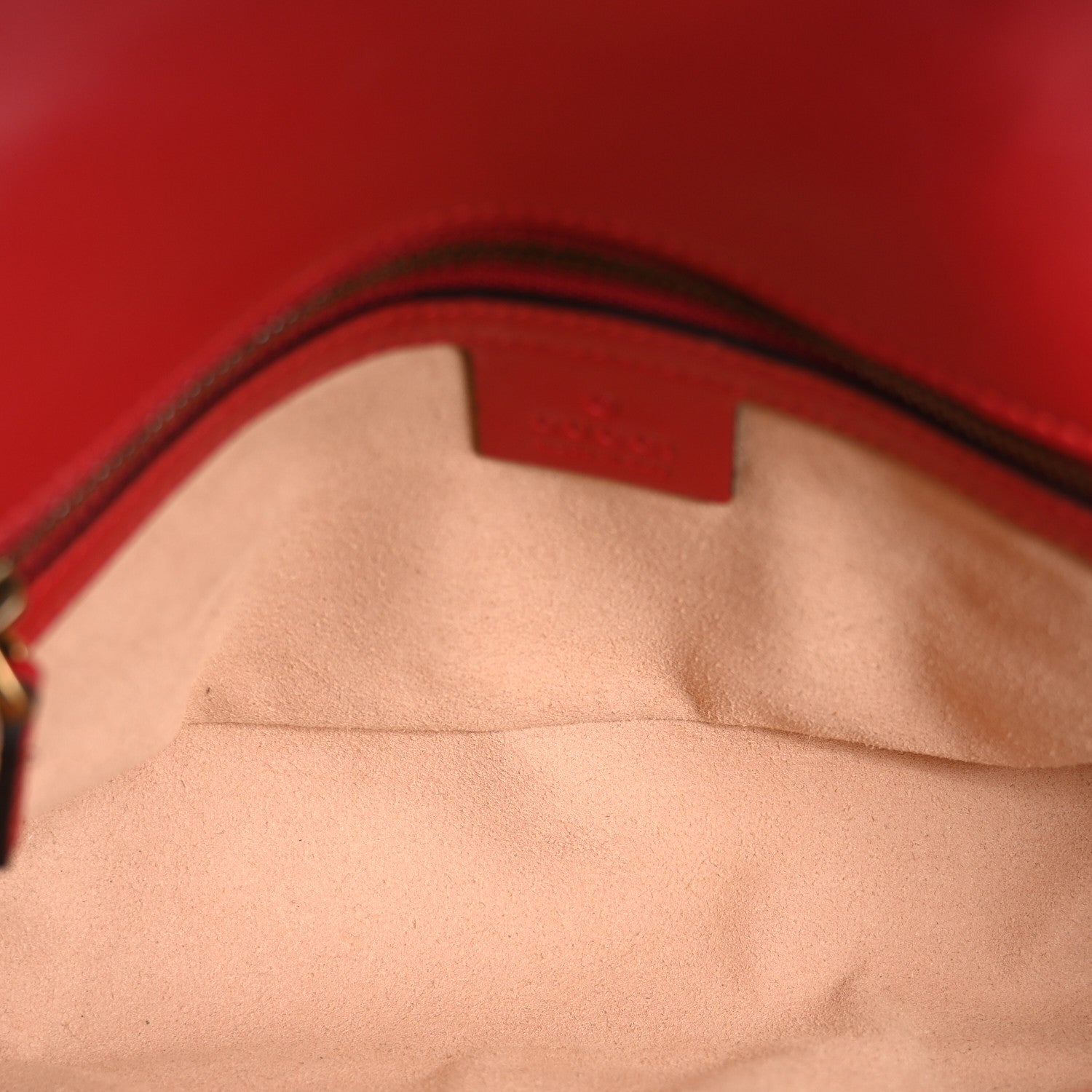 Gucci Calfskin Matelasse Small GG Marmont Shoulder Bag Hibiscus Red 5 of 16