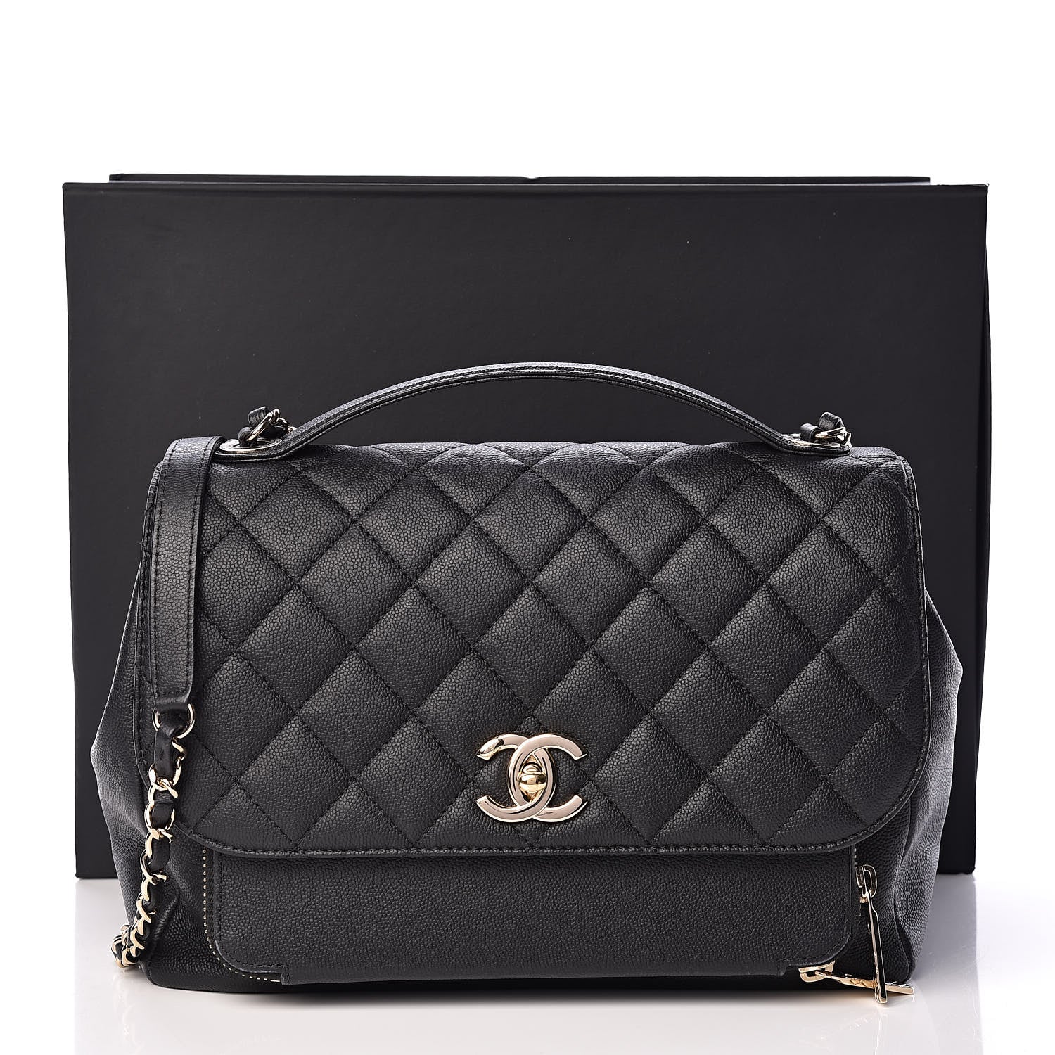 Chanel Caviar Quilted Large Business Affinity Flap Black 11 of 11