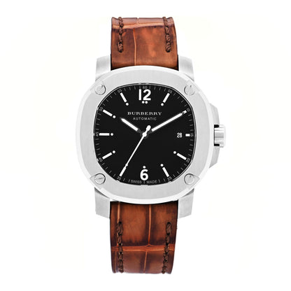 Burberry Stainless Steel Alligator 41mm The Britain Automatic Watch Black BBY1202 1 of 4