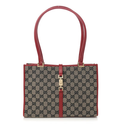 Gucci Monogram Small Bardot Shoulder Bag Red 1 of 13