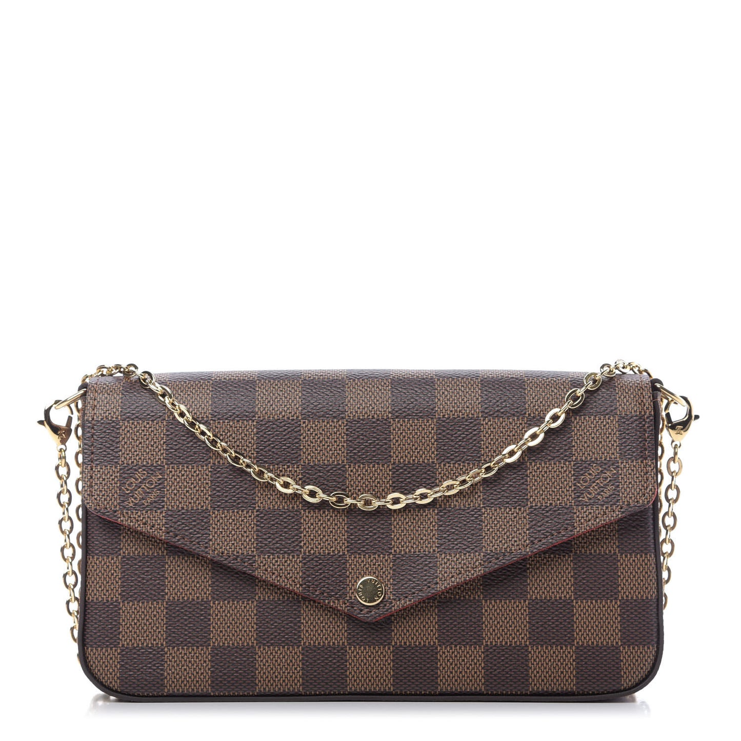 Damier Ebene Pochette Felicie Chain Wallet