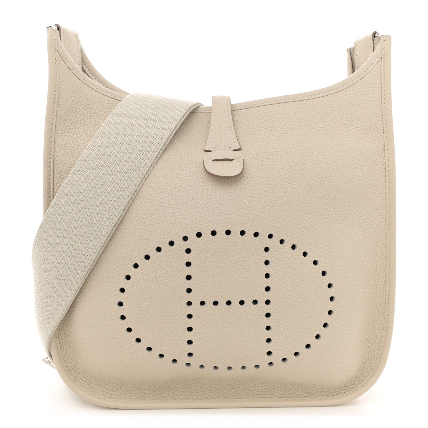 Hermes Taurillon Clemence Evelyne III PM Craie 1 of 11