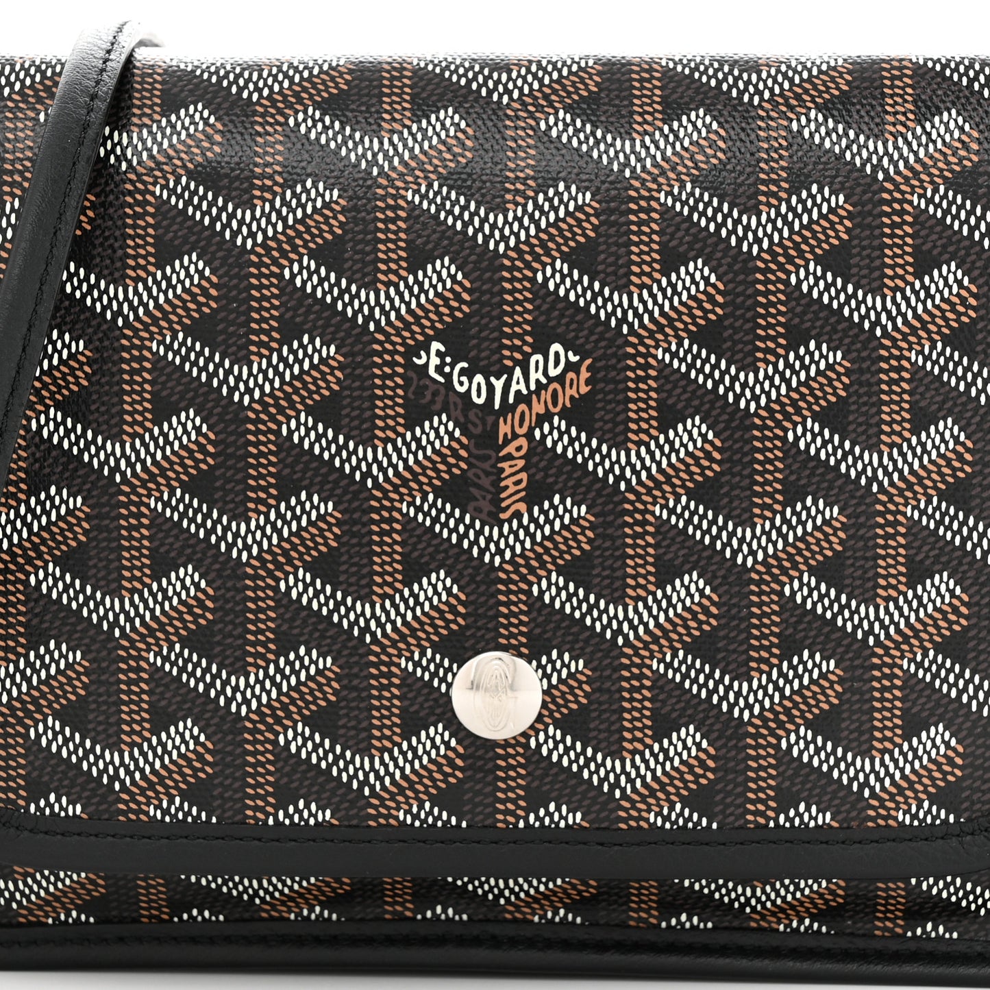 Goyardine Plumet Wallet Clutch Black