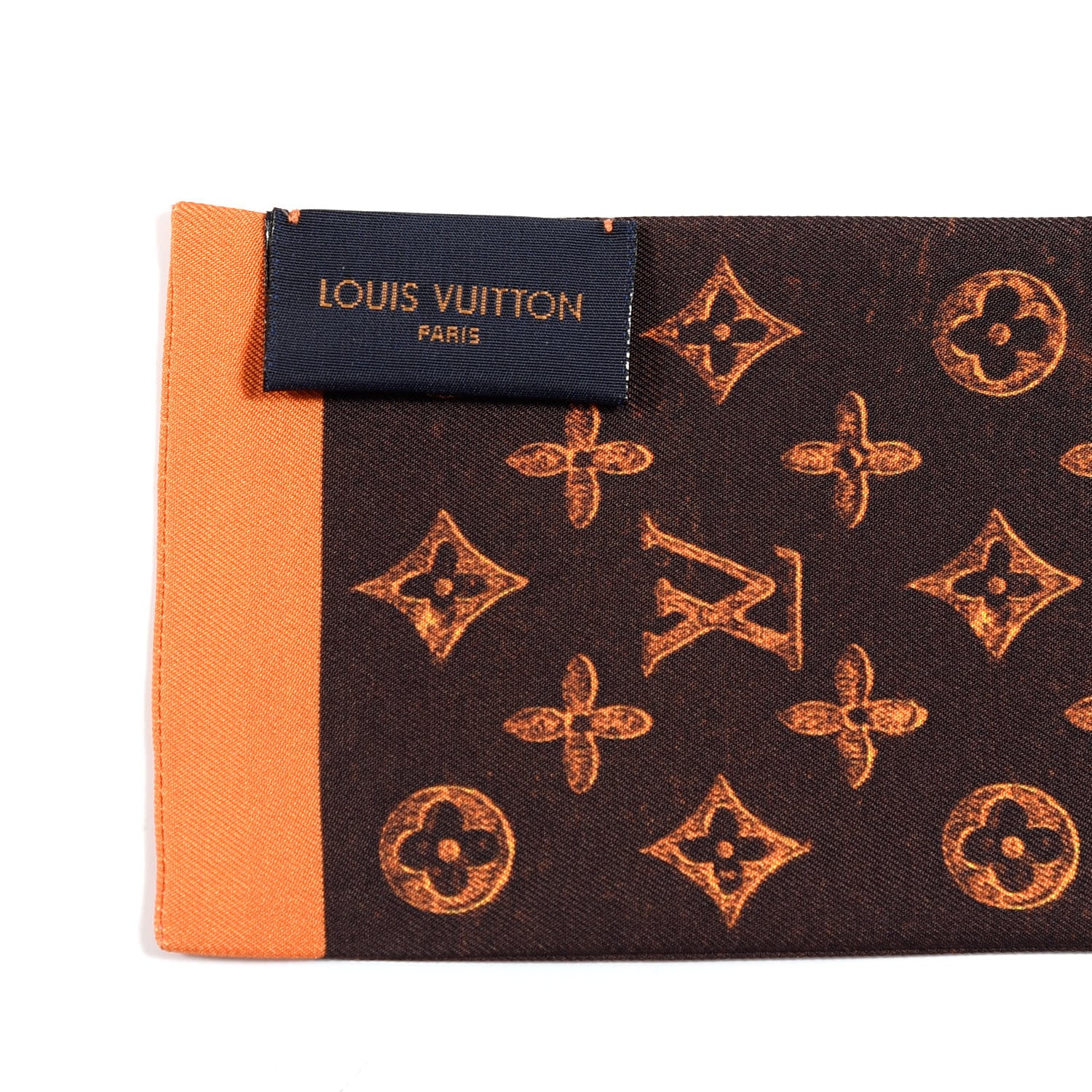 Louis Vuitton Silk Catogram Classic Bandeau Marron 3 of 3