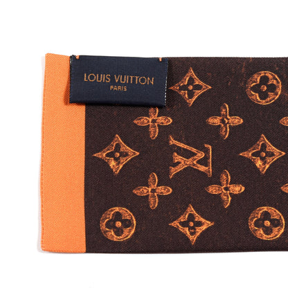 Louis Vuitton Silk Catogram Classic Bandeau Marron 3 of 3