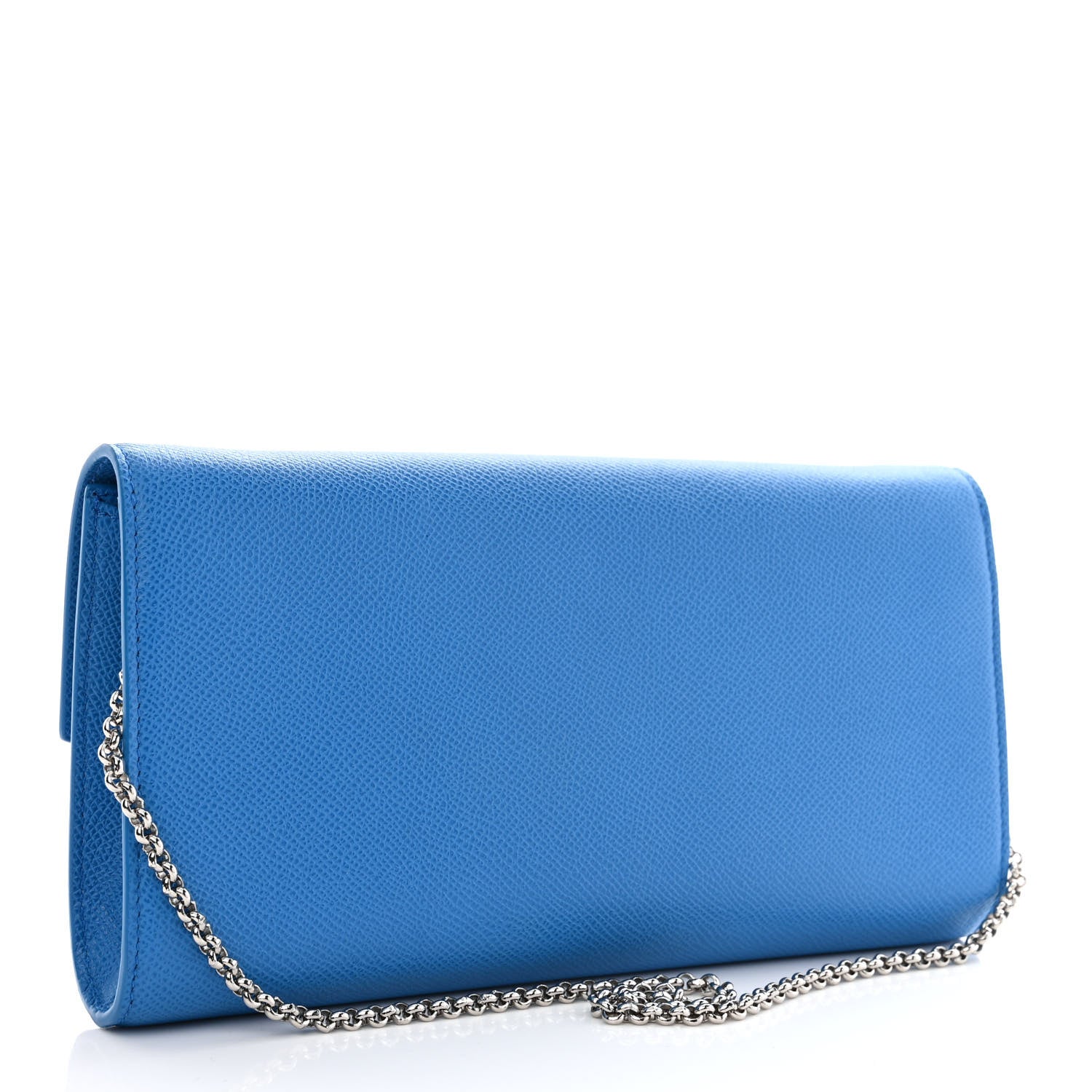 Salvatore Ferragamo Hammered Calfskin Mini Gancini Icona Bag Blue 5 of 10