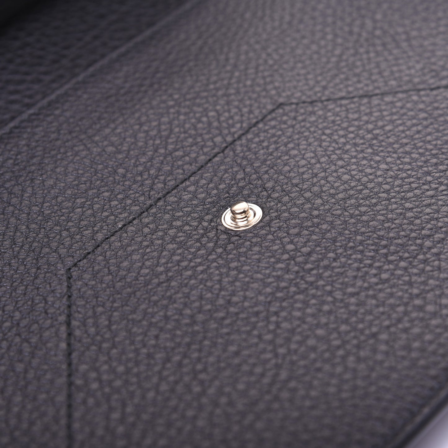 Pebbled Calfskin Soho Document Holder Black