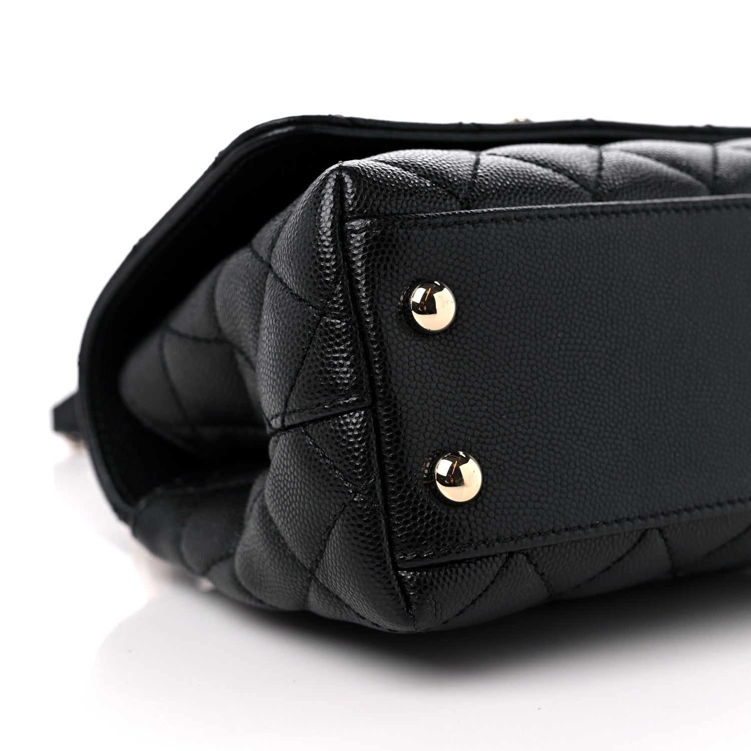 Chanel Caviar Quilted Extra Mini Coco Handle Flap Black 8 of 9