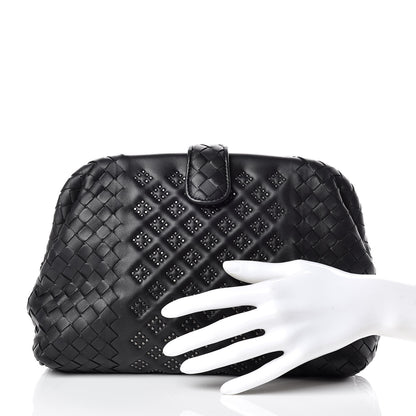 Bottega Veneta Nappa Intrecciato Studded The Lauren 1980 Clutch Black 2 of 6