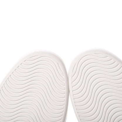 Gucci Calfskin Ayers Web Heart Embroidered Ace Sneakers 38.5 White 8 of 12