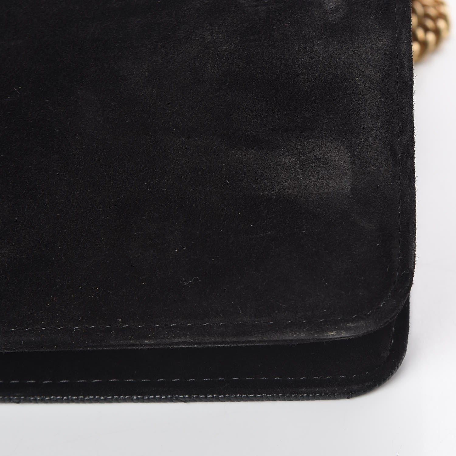 Chanel Caviar Suede Stitched Lady Coco Wallet On Chain WOC Black 12 of 15