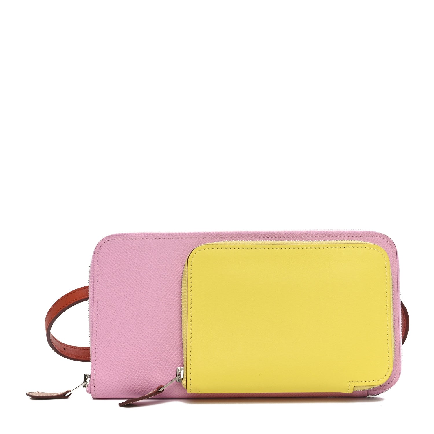 Hermes Epsom Swift Nouveau To Go Wallet Mauve Sylvestre Lime Cuivre Caban 1 of 10