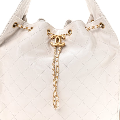 Chanel Caviar Quilted Medium Chanel 25 Handbag White 9 of 11