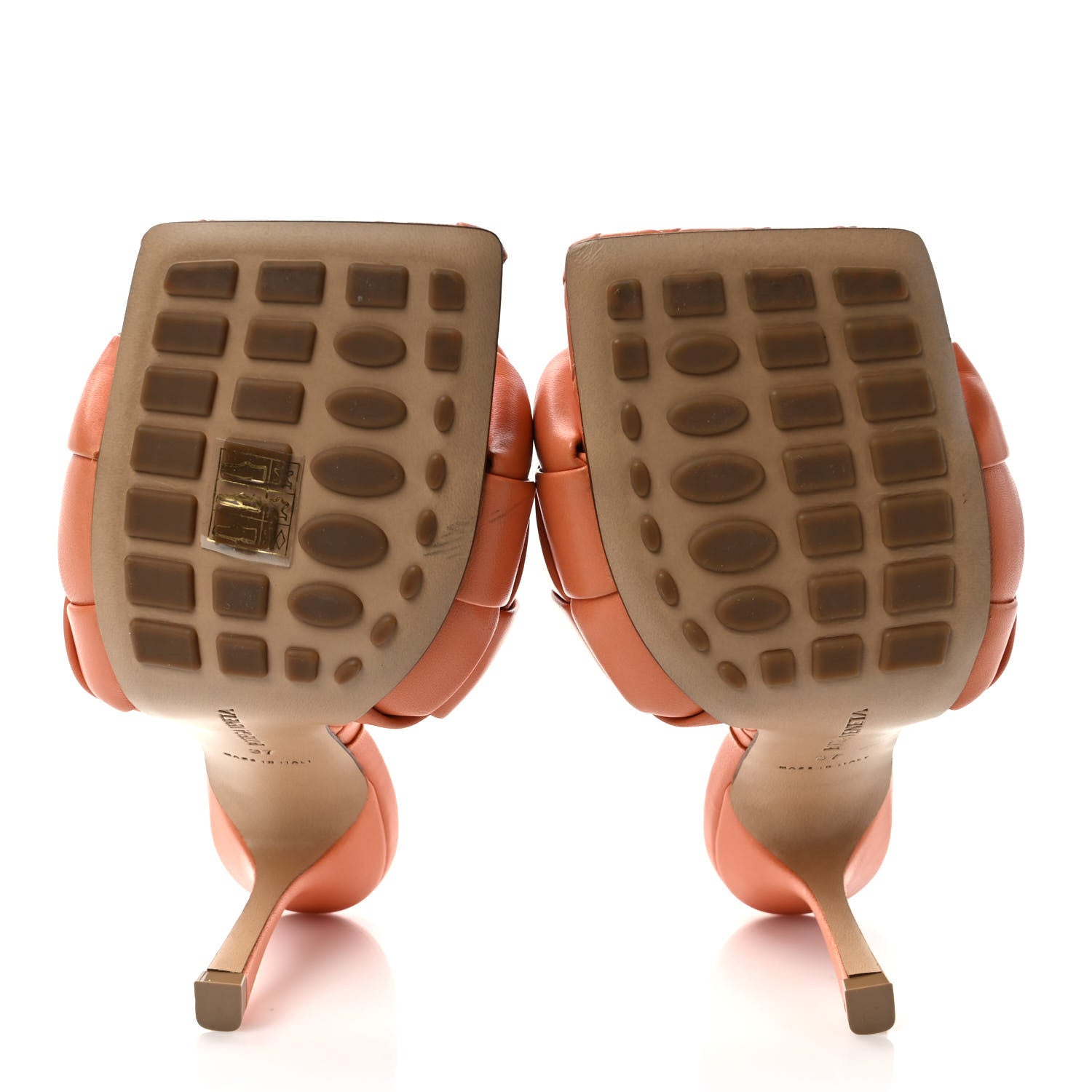 Bottega Veneta Nappa Maxi Intrecciato Lido Mule Sandals 37 Papaya 5 of 8