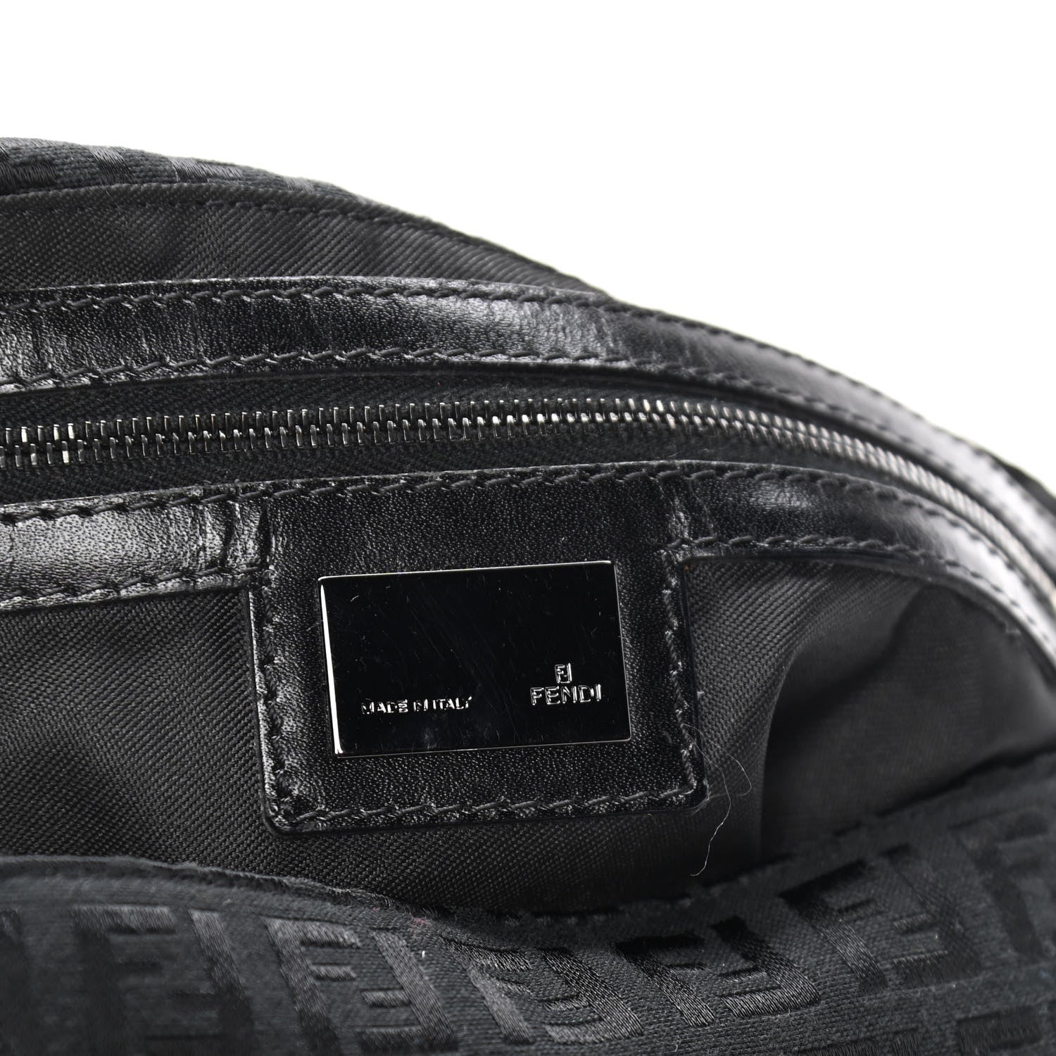 Fendi Zucchino Mama Baguette Black 5 of 7