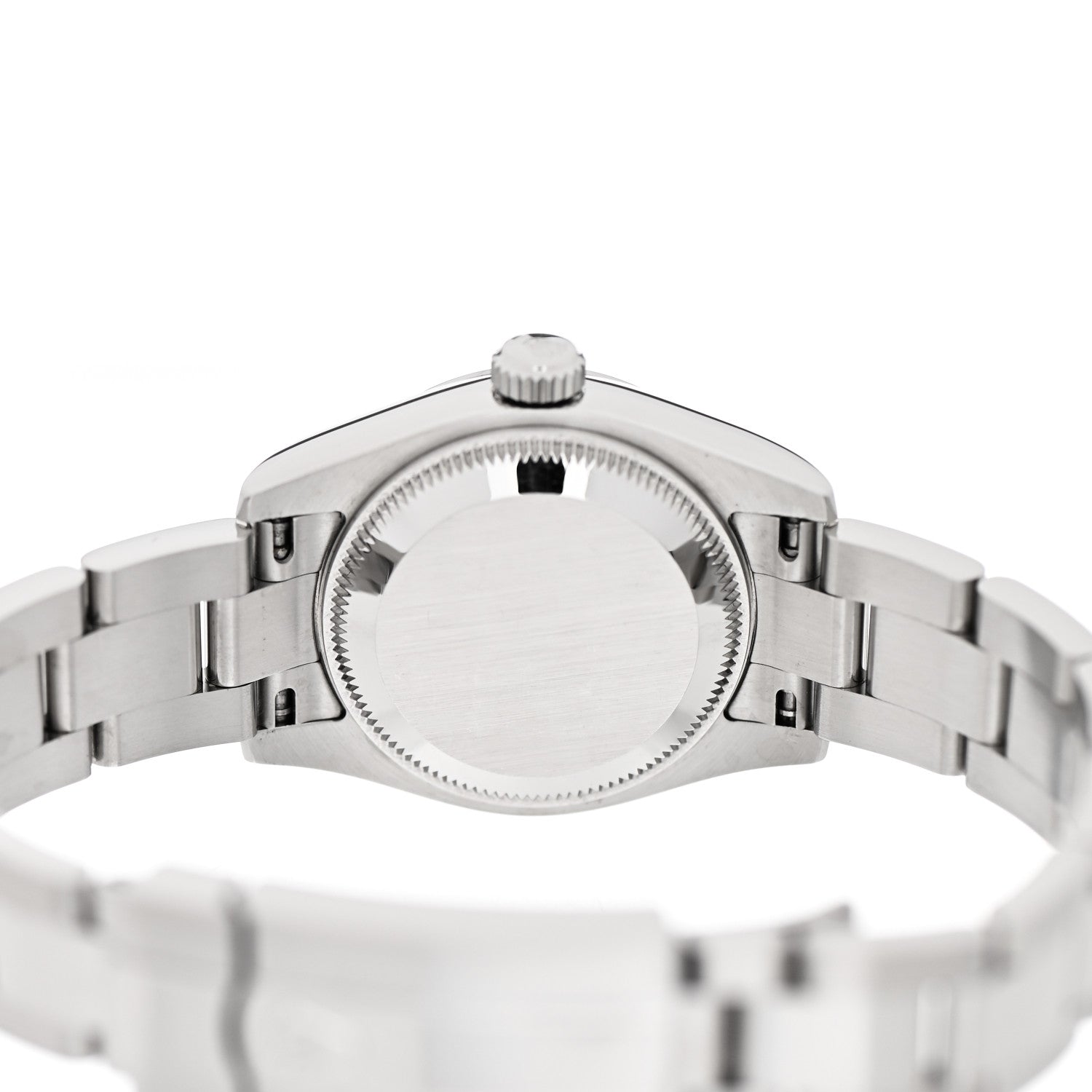Rolex Stainless Steel Diamond Pink Mother of Pearl 26mm Oyster Perpetual Datejust Watch 179160 4 of 5