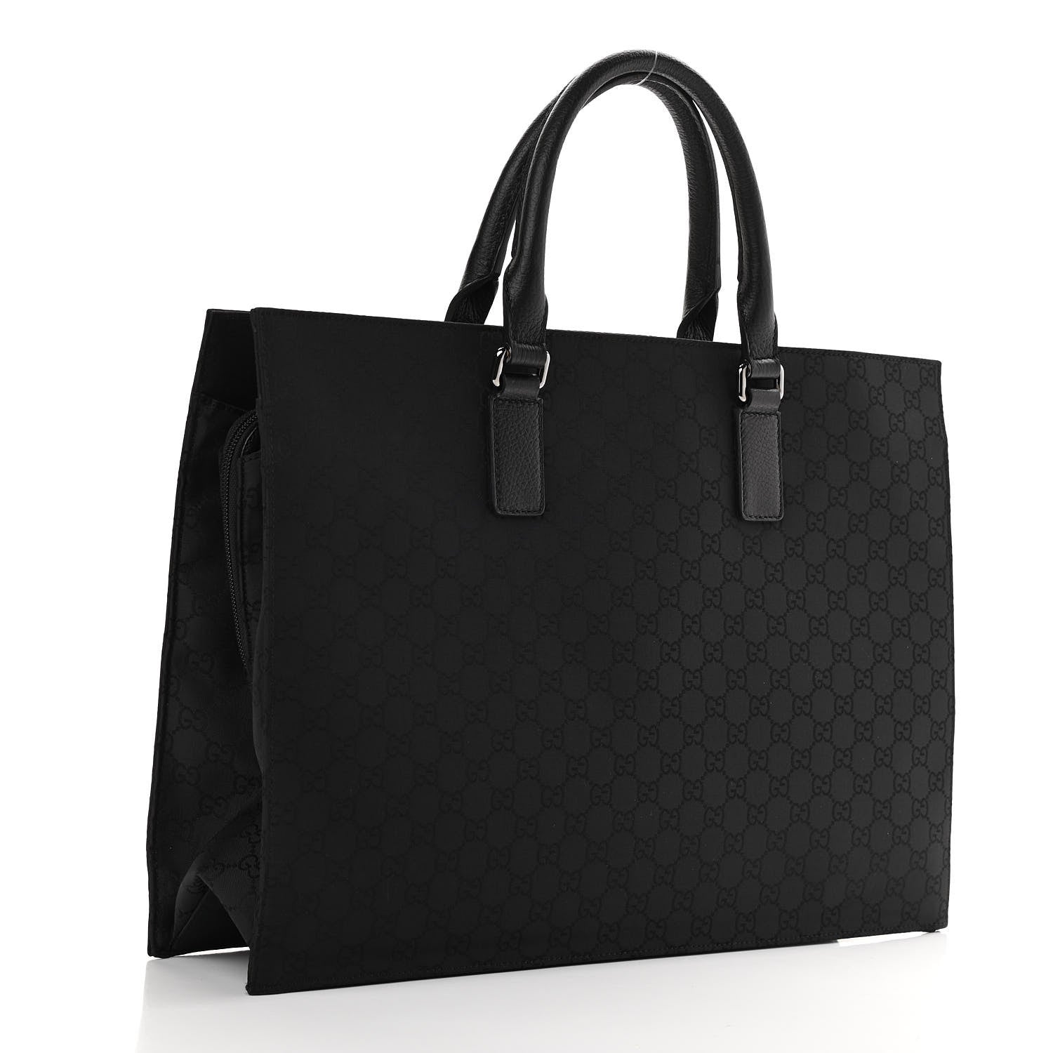 Gucci Nylon Monogram Executive Bag Black 3 of 10