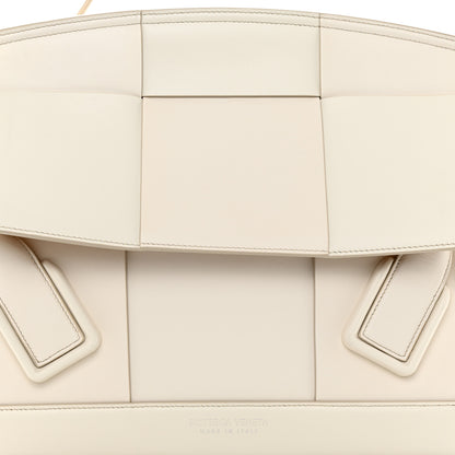 Bottega Veneta Calfskin Maxi Intrecciato Medium Arco White 8 of 12
