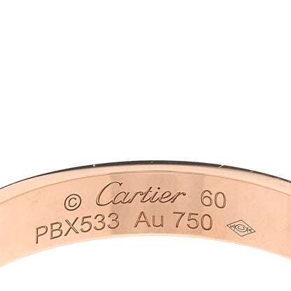 Cartier 18K Pink Gold 3.5mm LOVE Wedding Band Ring 60 9 4 of 4