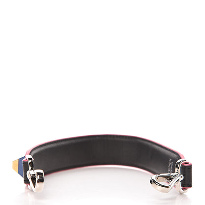 Fendi Vitello Dolce Plexiglass Studded Mini Strap You Black Multicolor 2 of 5