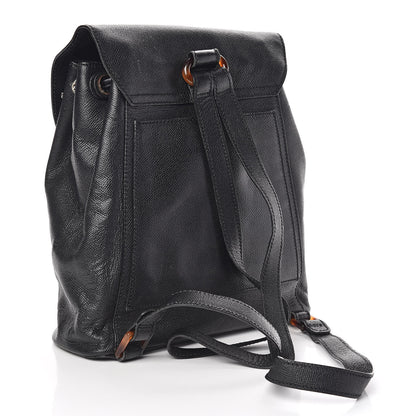 Chanel Caviar Tortoise CC Backpack Black 3 of 15