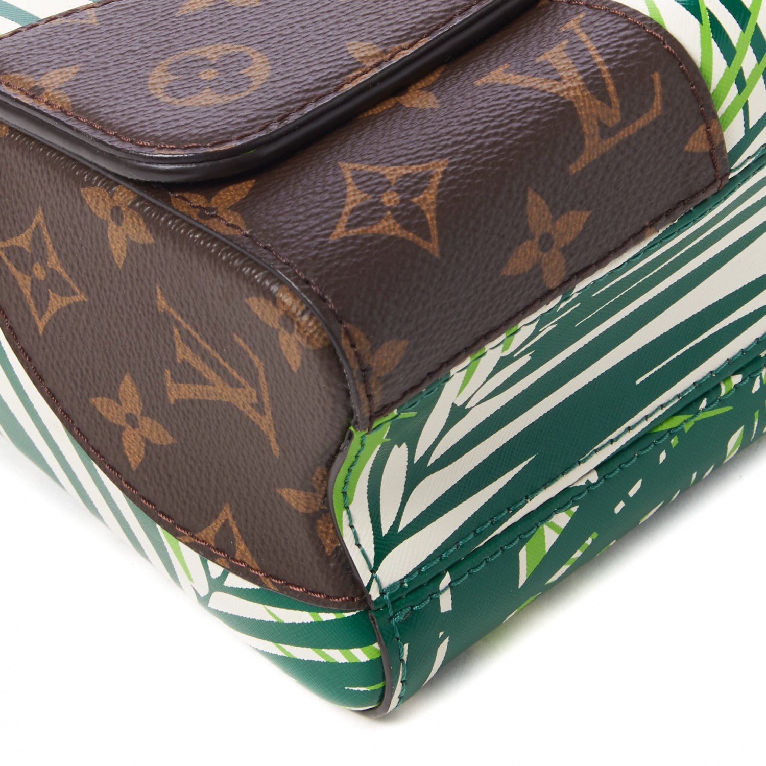 Louis Vuitton Monogram Palm Twist Shoulder Bag MM Vert White 5 of 9
