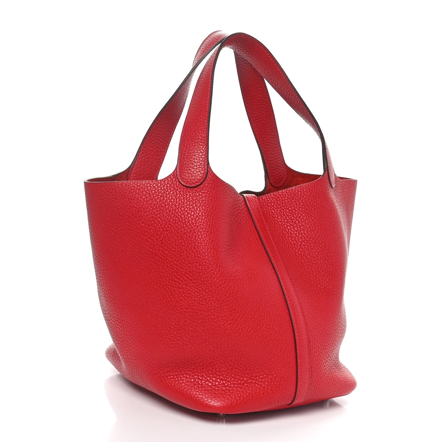 Taurillon Clemence Picotin Lock 22 MM Rouge Vif