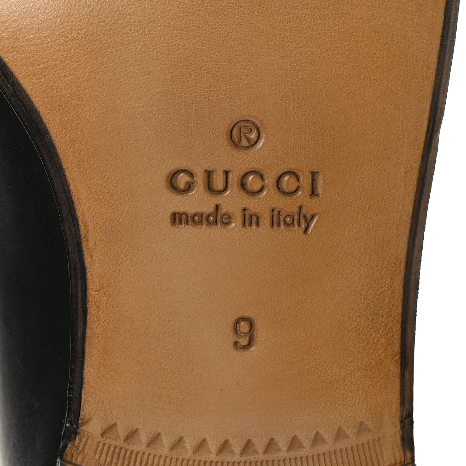 Gucci Betis Glamour Calfskin Horsebit Mens Jordaan Loafers 9 Black 9 of 9