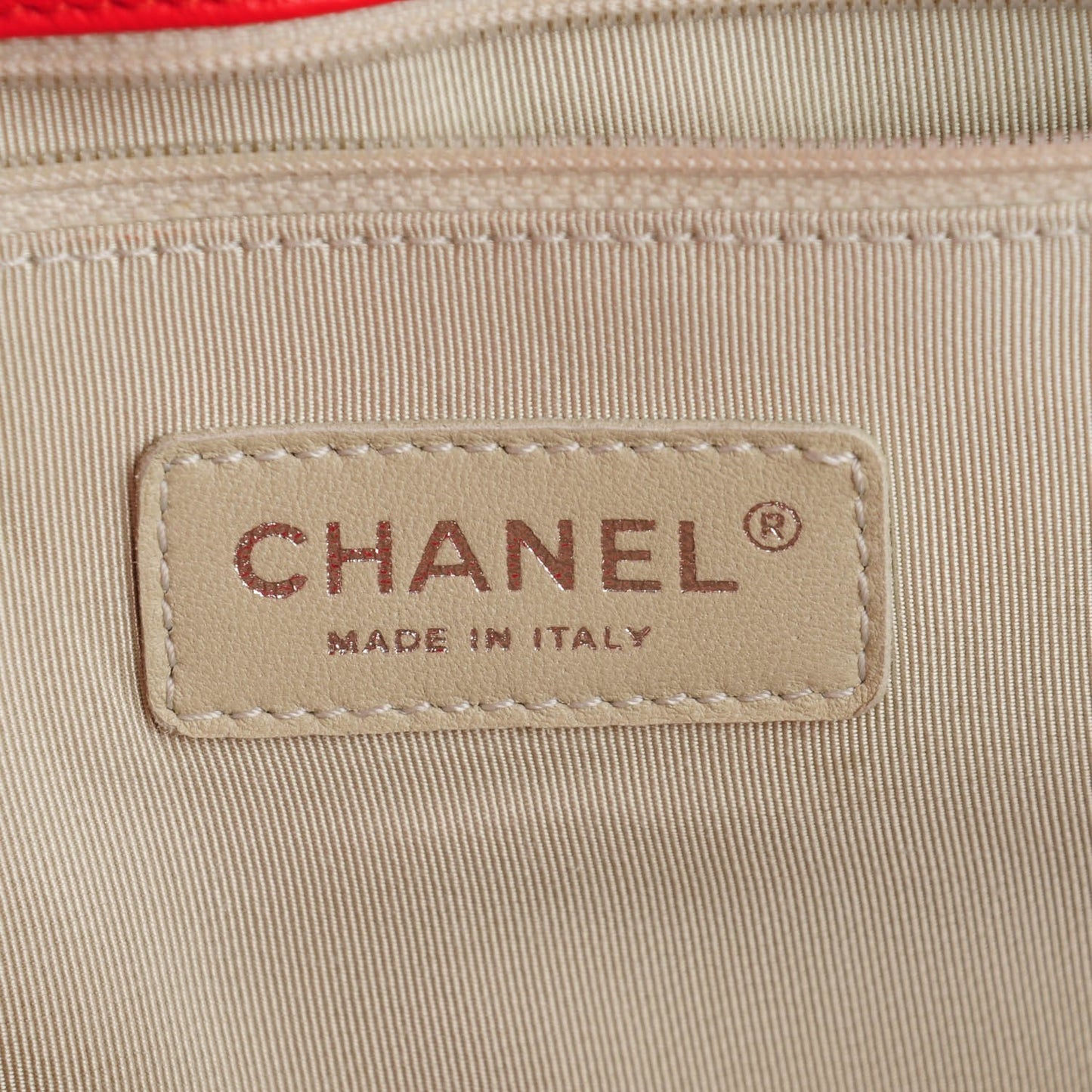 Washed Lambskin Quilted Maxi Chain Around Flap Red