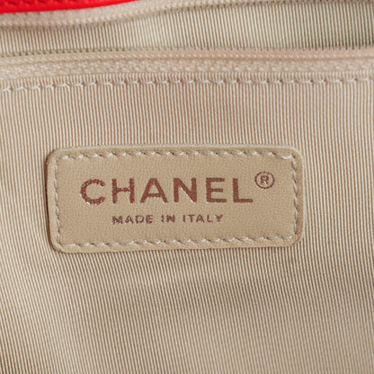 Chanel Washed Lambskin Quilted Maxi Chain Around Flap Red 6 of 7