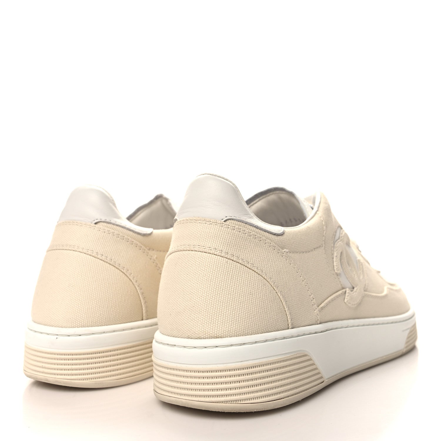 Chanel Cotton Sneakers 43 Beige 4 of 8