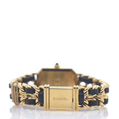 Chanel Stainless Steel Lambskin 20mm Chain Premiere Quartz Watch Gold M 3 of 4