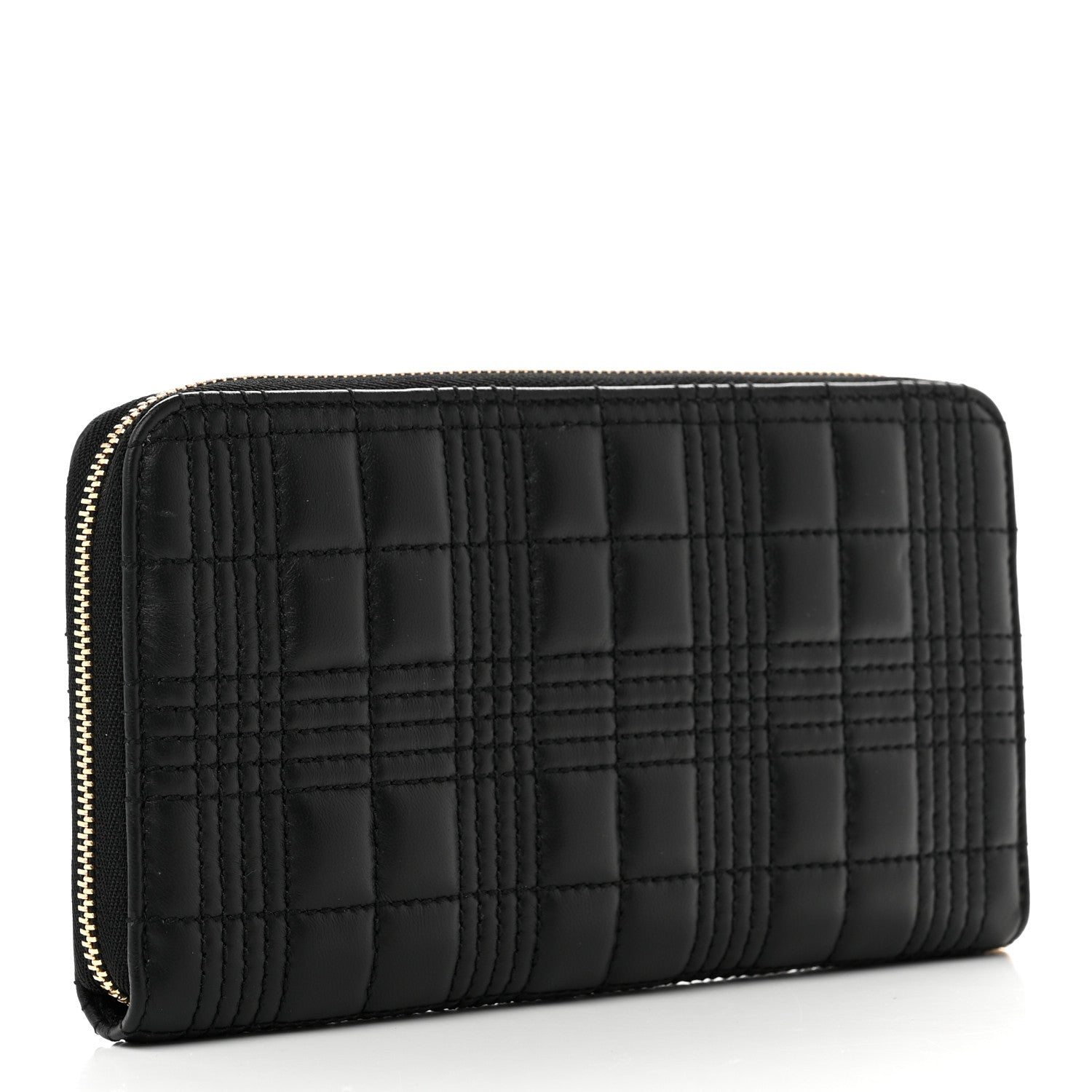 Burberry Lambskin Quilted Lola Zip Around Wallet Black 3 of 6