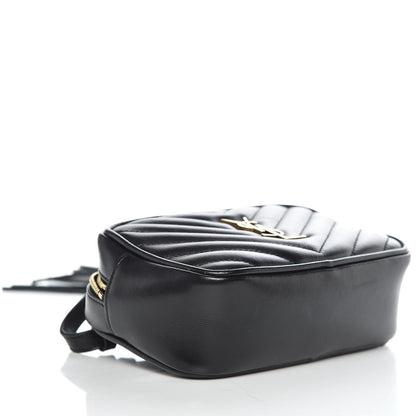 Saint Laurent Calfskin Matelasse Monogram Lou Belt Bag Black 4 of 9